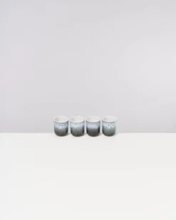 Alcachofra Espressobecher schwarzblau 4er-Set