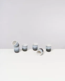 Alcachofra - Set of 6 Espressocups black