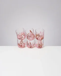 Alegria Glas groß bernstein rosa 6er-Set