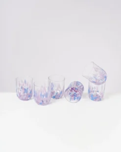 Alegria Glas groß lila blau