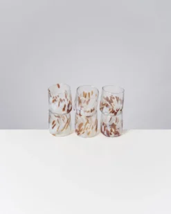 Alegria Glas klein bernstein sand 6er-Set