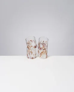 Alegria Glas klein bernstein sand 4er-Set