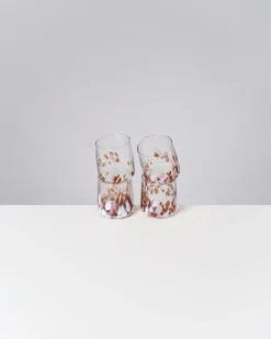 Alegria Glas klein bernstein rosa 4er-Set