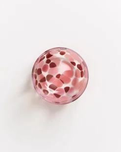 Alegria - Glass large drops amber pink