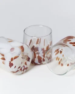 Alegria - Glass small big drops amber sand