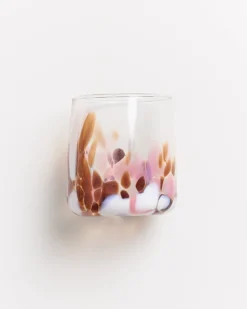 Alegria - Glass small big drops amber pink