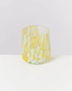 Alegria - Set of 6 glasses small big drops yellow