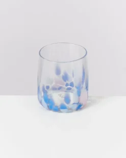 Alegria - Set of 4 glasses small big drops blue