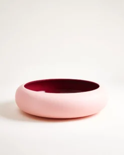 Alva Obstschale rosa bordeaux