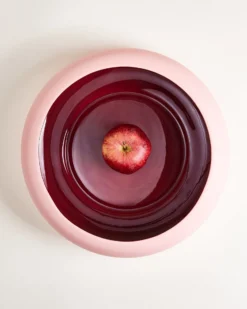 Alva Obstschale rosa bordeaux