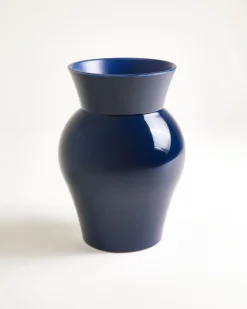 Alva - Vase M dark blue