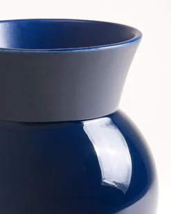 Alva - Vase M dark blue