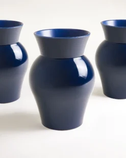 Alva - Vase M dark blue