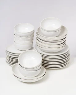 Amado Geschirr-Set weiß 40-teilig