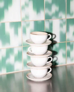 Areia Cappuccinotasse & Untertasse klein classic sand 4er-Set