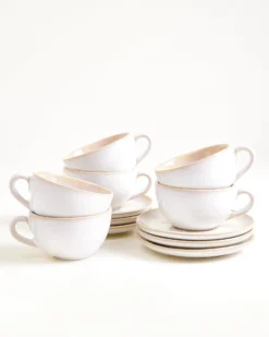Areia Cappuccinotasse & Untertasse klein classic sand 6er-Set