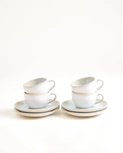 Areia Espressotasse & Espressountertasse classic azur 4er-Set