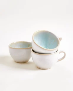 Areia Espressotasse & Espressountertasse classic azur 4er-Set