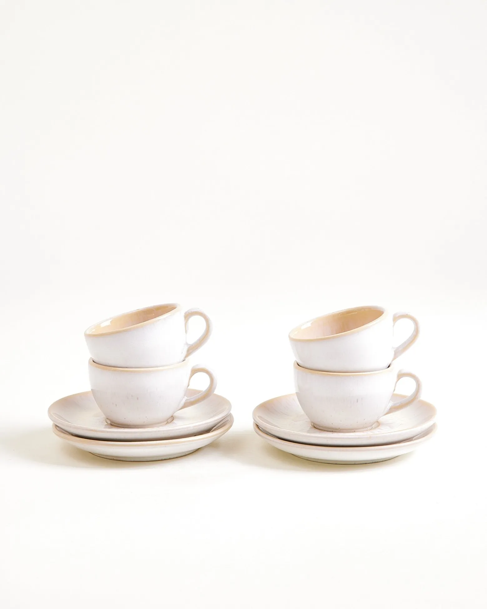 Areia Espressotasse & Espressountertasse classic sand 4er-Set