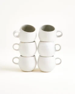 Areia Espressotasse grau 6er-Set