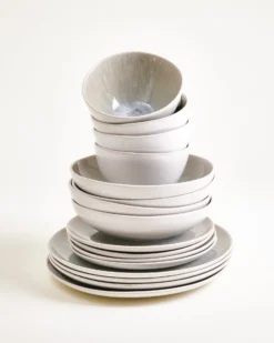 Areia Geschirr-Set grau 16-teilig