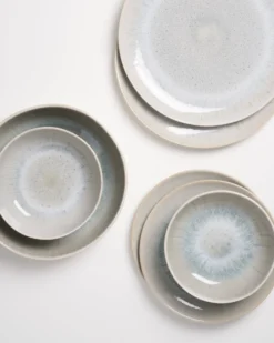 Areia Geschirr-Set modern grau 7-teilig