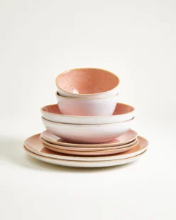 Areia Geschirr-Set pink 8-teilig