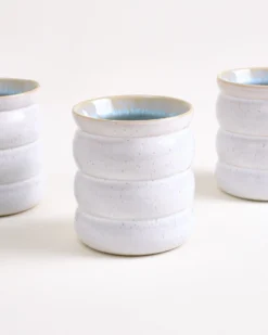 Areia - Large cup Bubble azure Set of 4