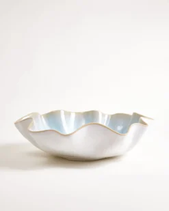 Areia - Large Serving bowl Shell azure