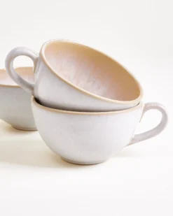 Areia 6-Piece Set Teacup & Large Saucer classic sand