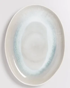 Areia Servierplatte XL oval grau