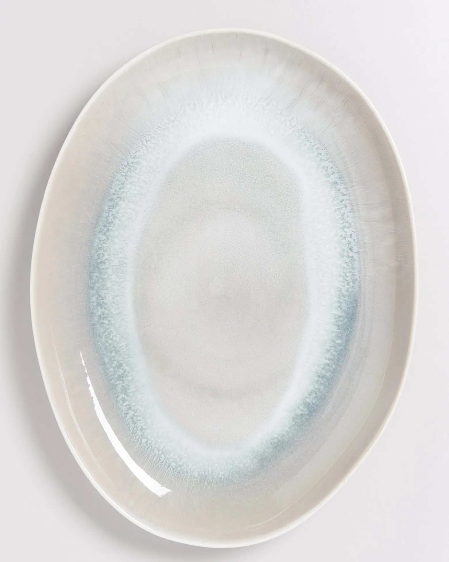 Areia Servierplatte XL oval grau