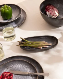 Areia - Serving platter M black