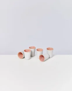 Areia - Set of 6 Espressocups pink