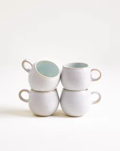 Areia - Set of 4 Espressomugs azure