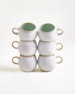 Areia - Set of 6 Espressomugs mint
