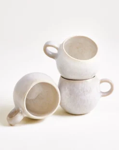 Areia - Set of 6 Espressomugs white
