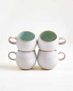 Areia - Set of 4 Mugs small mint