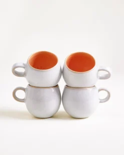 Areia - Set of 4 Mugs small pink