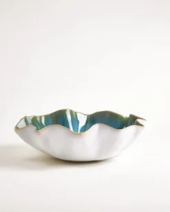 Areia Shell - Servingbowl aqua