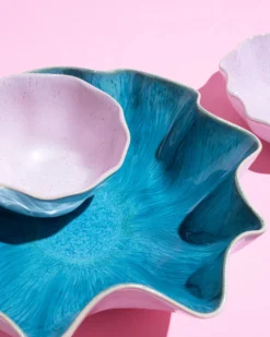 Areia Shell - Servingbowl aqua
