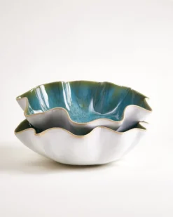 Areia Shell - Servingbowl aqua