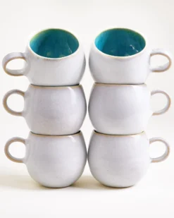 Areia Tasse groß aqua 6er-Set