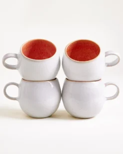 Areia Tasse groß pink 4er-Set