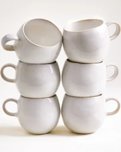 Areia Tasse groß weiß 6er-Set