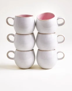 Areia Tasse klein rosé 6er-Set
