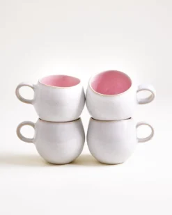 Areia Tasse klein rosé 4er-Set
