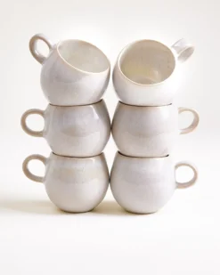Areia Tasse klein weiß 6er-Set