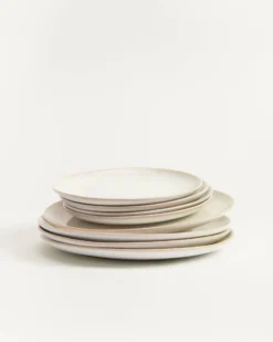 Areia Teller-Set sand 8-teilig