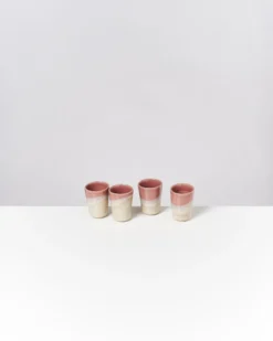 Bica Espressobecher rosa sand 4er-Set